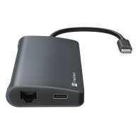 NATEC FOWLER 2 V2 USB-C 8W1 HUB ->USB 3.0 3X, HDMI 4K, USB-C, RJ45 NMP-2162 - 1470240 - zdjęcie 2